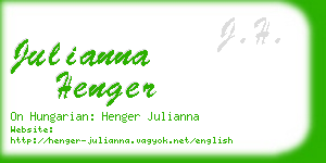 julianna henger business card